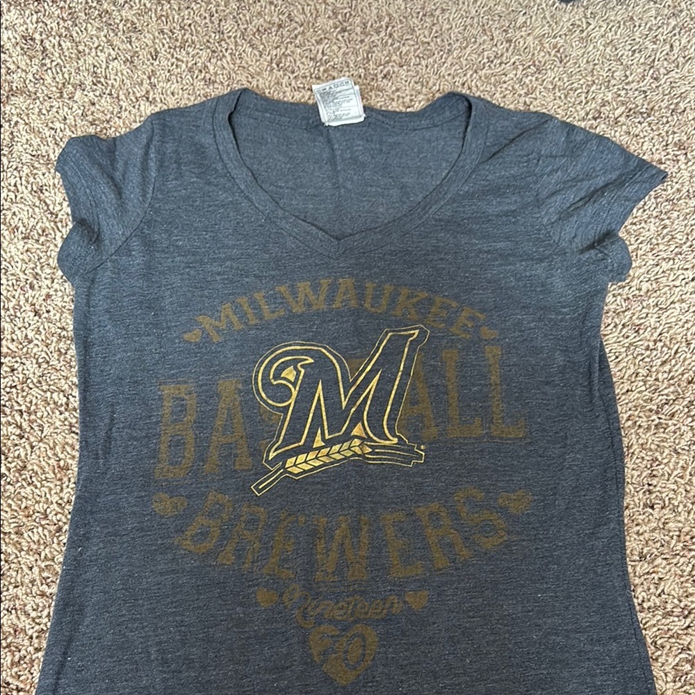 Alternative Dark Gray V-Neck T-Shirt